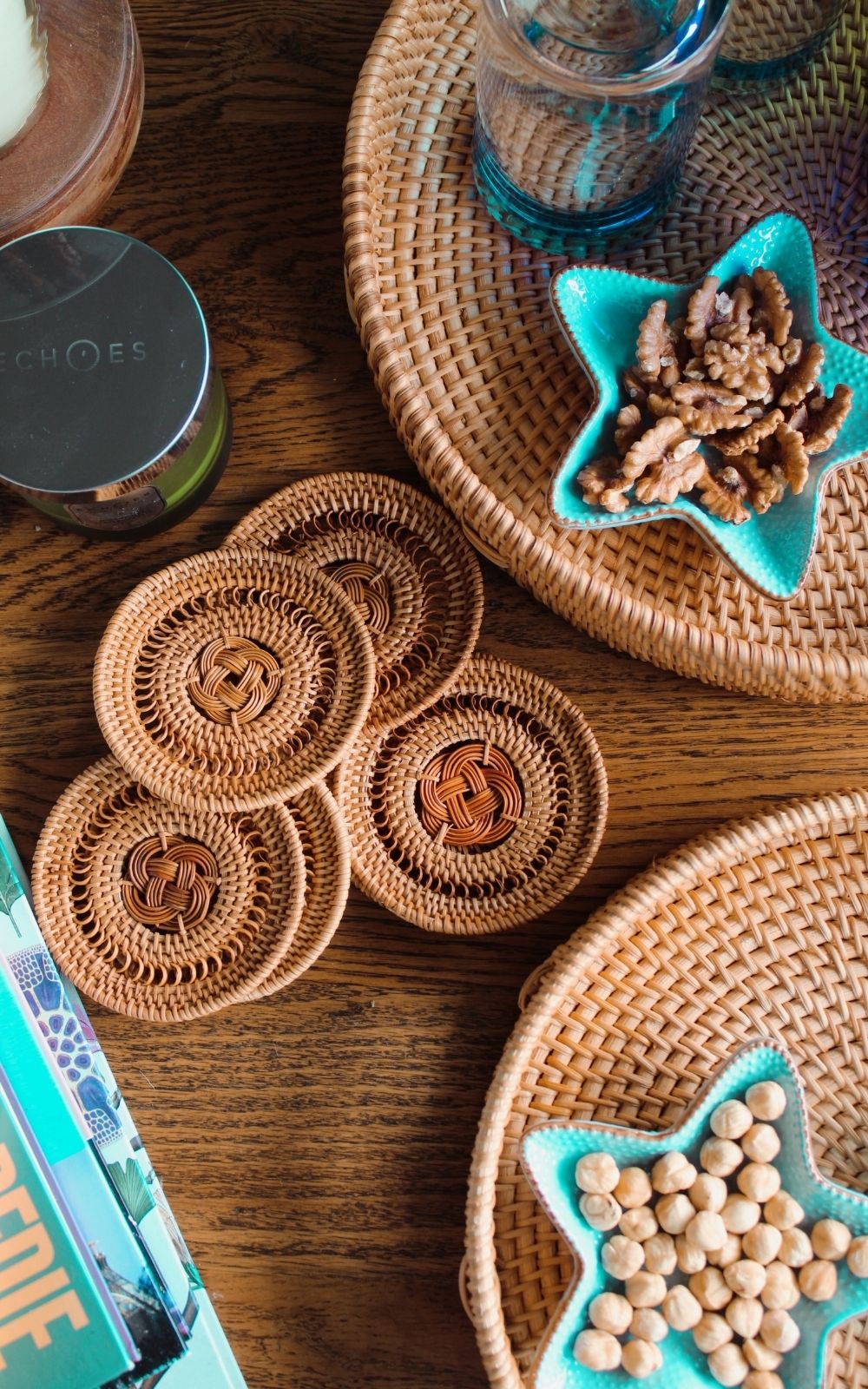 Rattan Bardak Altlığı