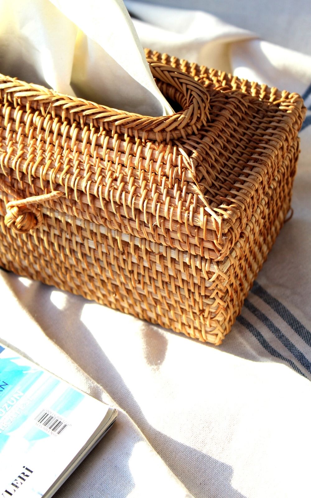 Dekoratif Rattan Peçetelik - 01